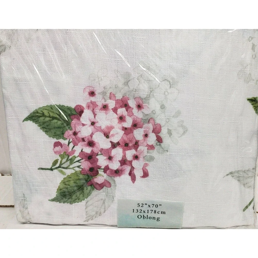 Textured Printed Fabric Tablecloth 52